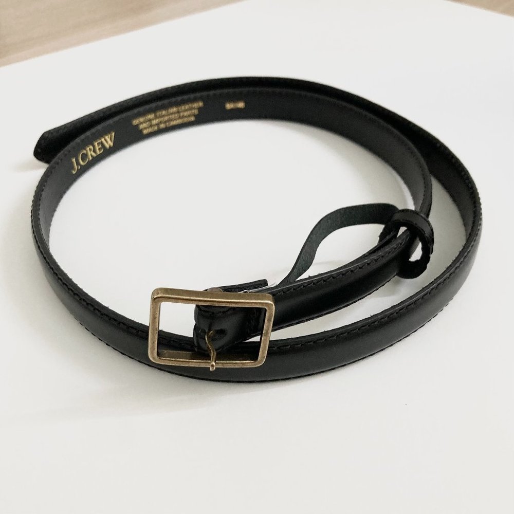 J. Crew SLIM BELT IN ITALIAN LEATHER